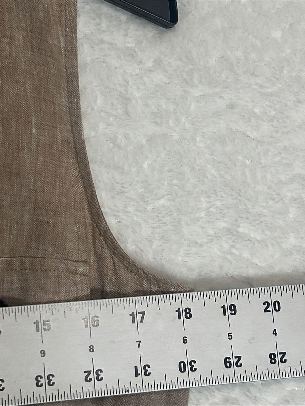 J. Jill Brown 100% Linen Dress Size‎ Small S I Love Linen Coastal Grandma EUC - Picture 10 of 12